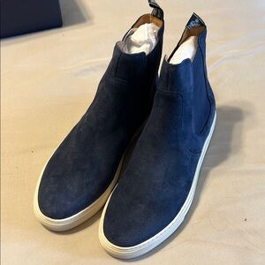 Men's Blue Suede slip on shoes brand new by polo Ralph Lauren